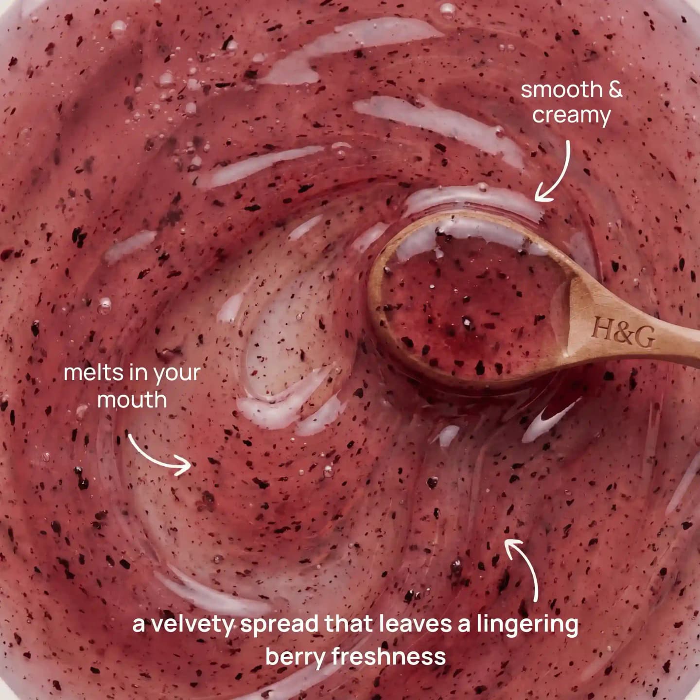 Tastier than jam, honey texture